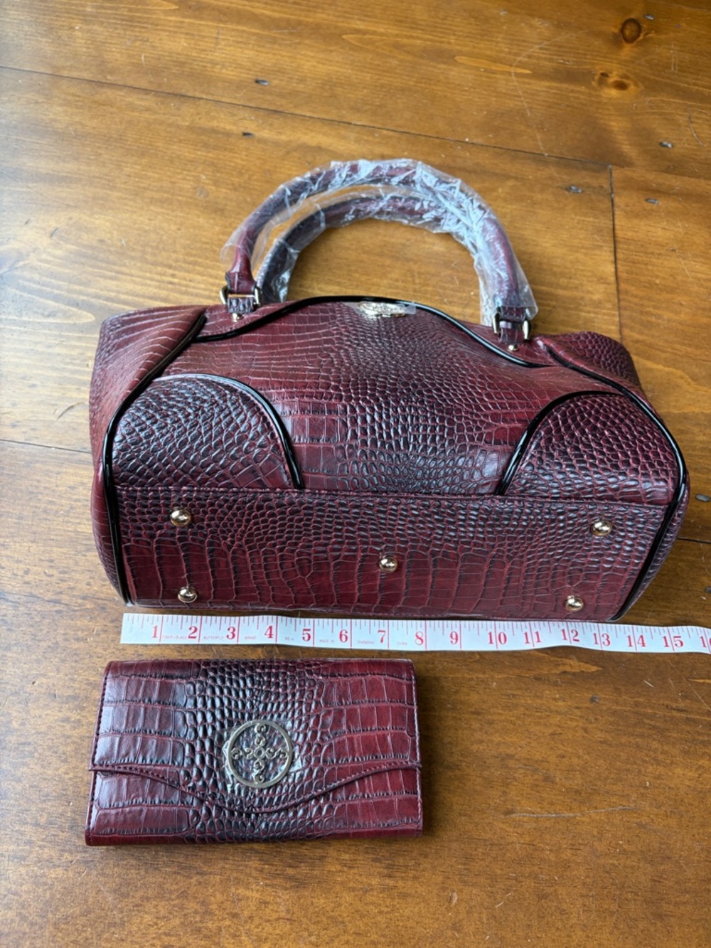 Stauer Hand Bag and Matching Wallet NWOT - Picture 5 of 16
